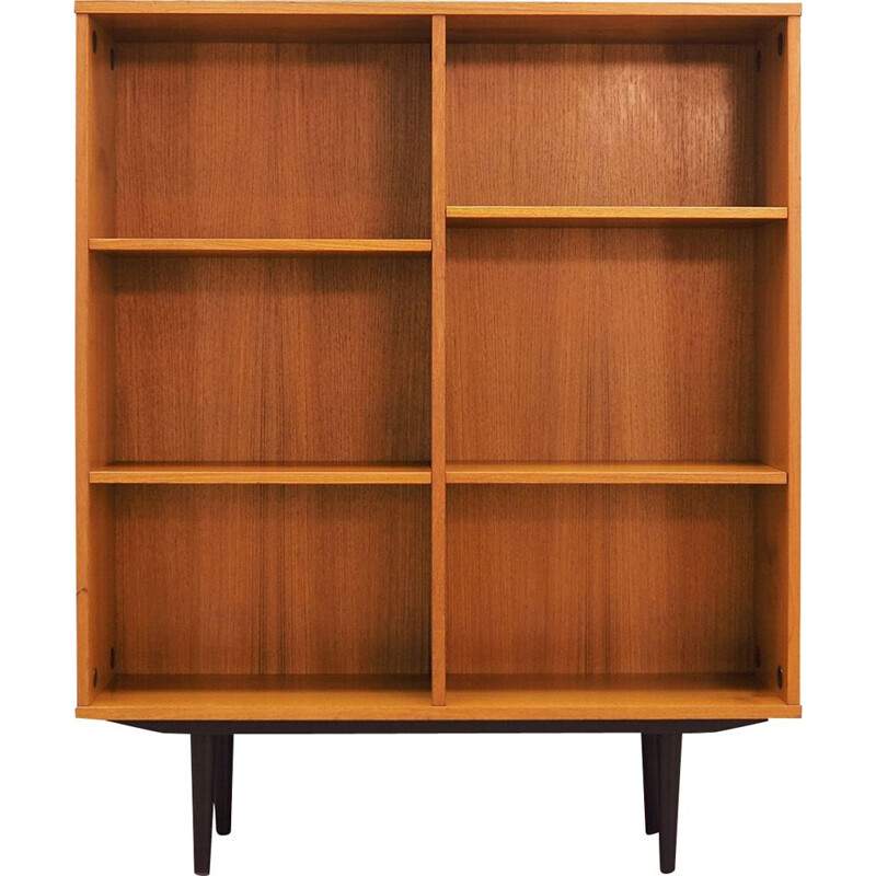 Bibliothèque vintage en teck massif minimaliste scandinave 1970