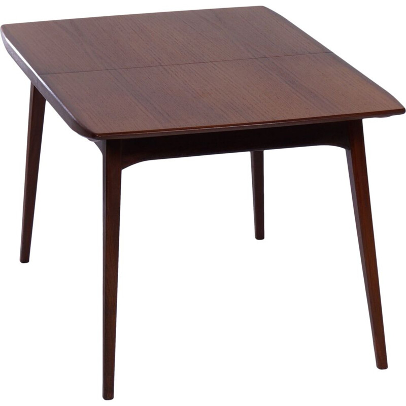 Vintage Teak Dining Table by Louis van Teeffelen for Wébé 1950s