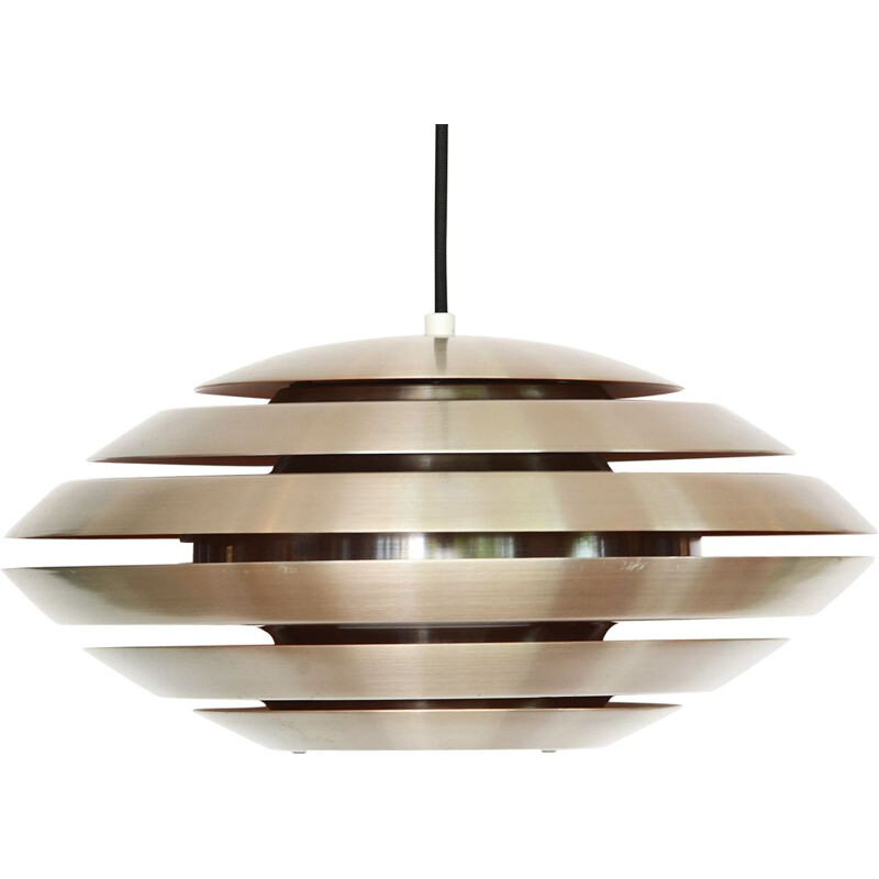 Vintage pendant light Layered aluminum from Jeka Metaltryk. Denmark 1960s