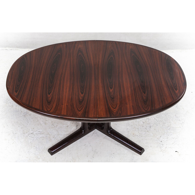 Vintage Rosewood Folding Dining Table from Dyrlund, Danish 1960s