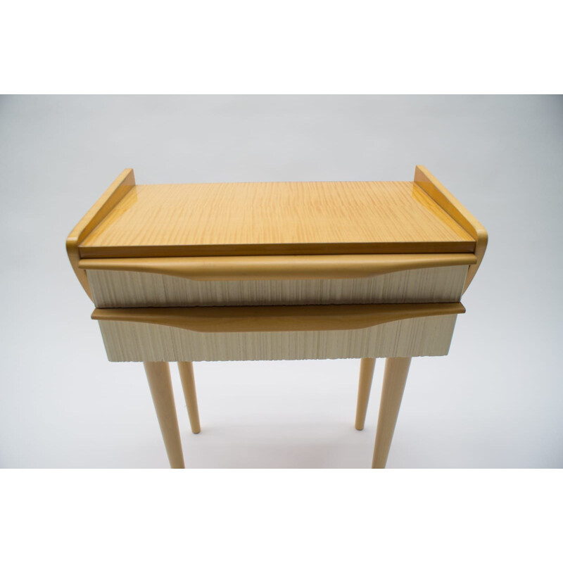 Pair of Mid-Century Modern Checkerboard Pattern Nightstands, 1950s