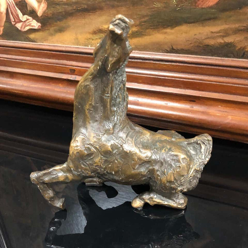 Cheval vintage en bronze italien 1960