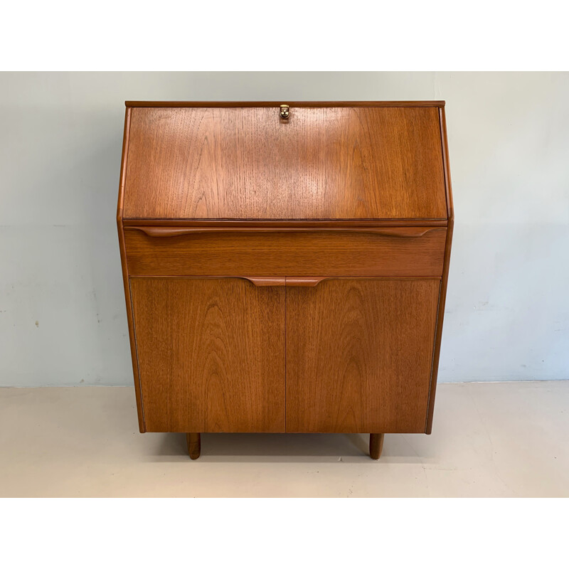 Vintage teak secretaire england 1960s