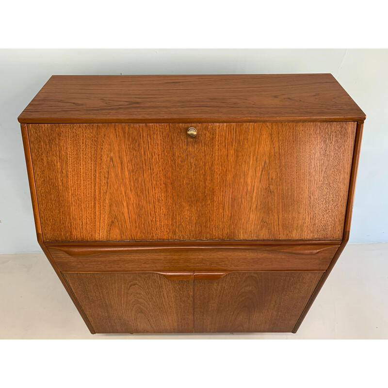 Vintage teak secretaire england 1960s