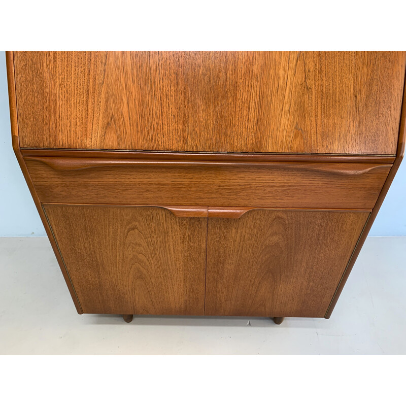 Vintage teak secretaire england 1960s