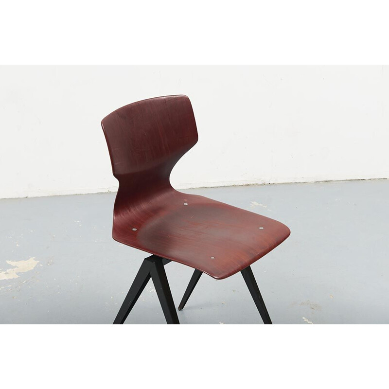 Vintage Chair Galvanitas S19 1st Edition Mahogany Black 1960