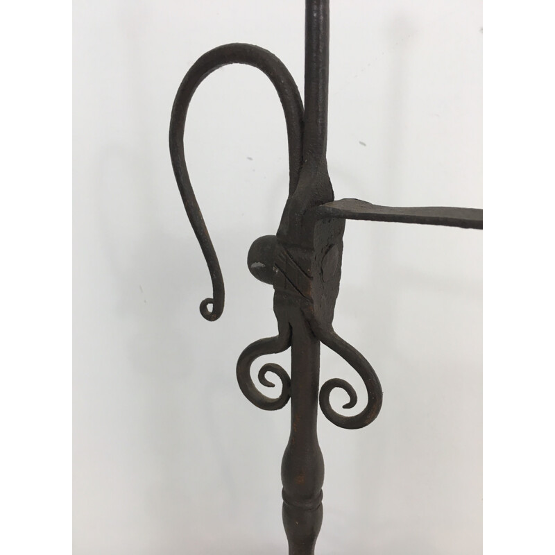 Vintage wrought iron candle holder 1930's