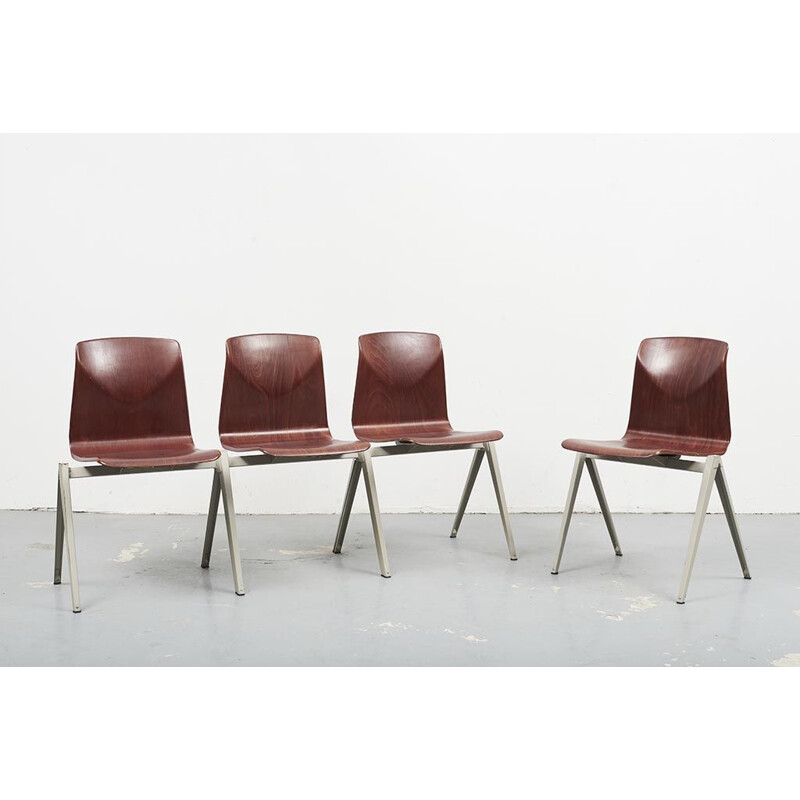 Vintage Chair Galvanitas S22 Mahogany Beige 1960