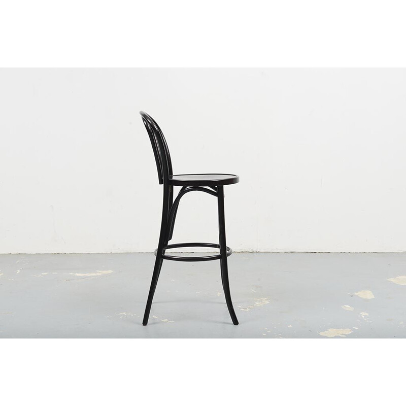 Vintage black high chair style Thonet 18