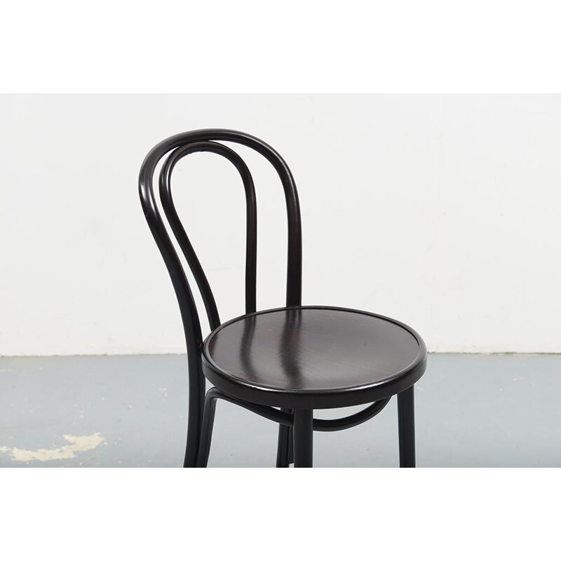 Vintage black high chair style Thonet 18