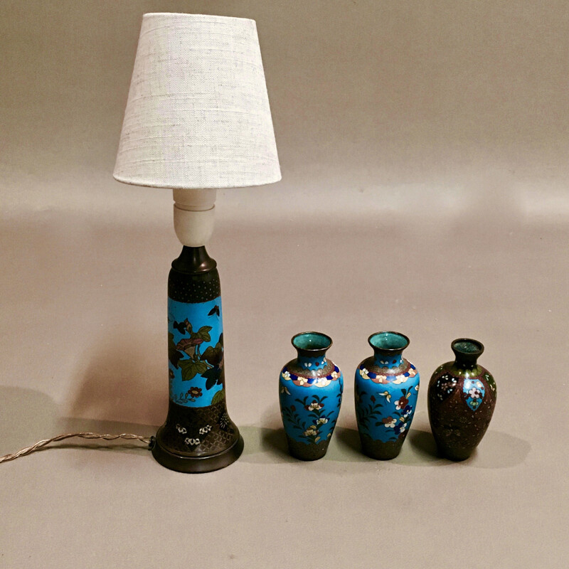 Set of 4 pieces vintage scandinavian 1950