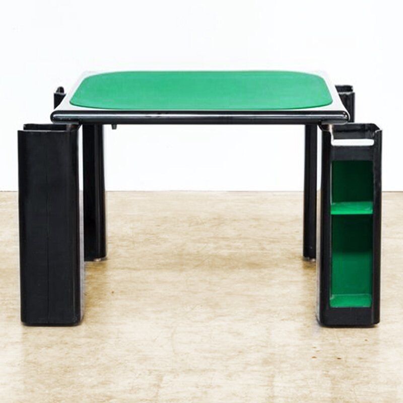 Mesa de juego vintage de Pierluigi Molinari para Pozzi Milano, Italia 1970