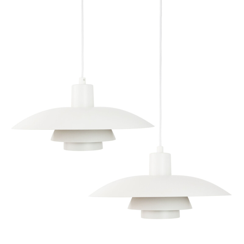 Pair of vintage pendant lamps PH 43 by Poul Henningsen, Louis Poulsen, Denmark,1966