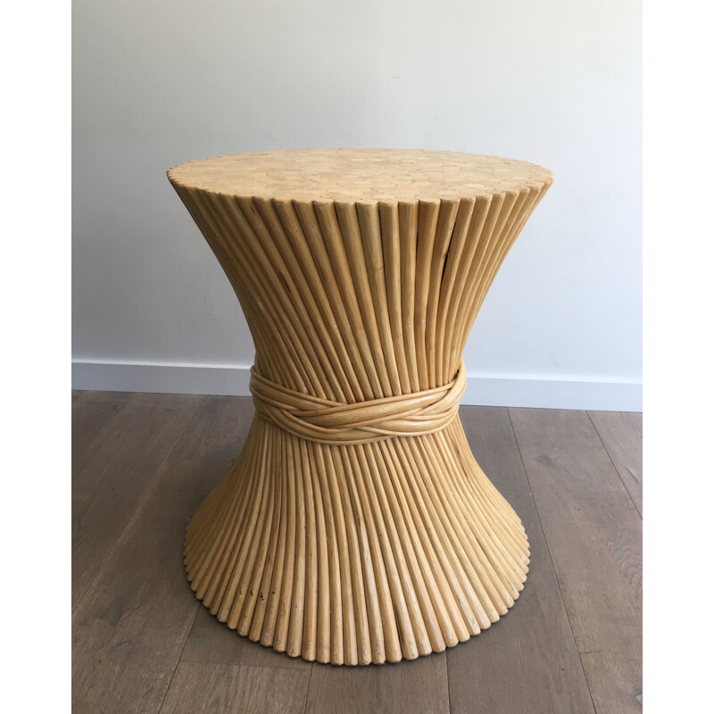 Table de Salle Manger vintage Ronde Diabolo 1970