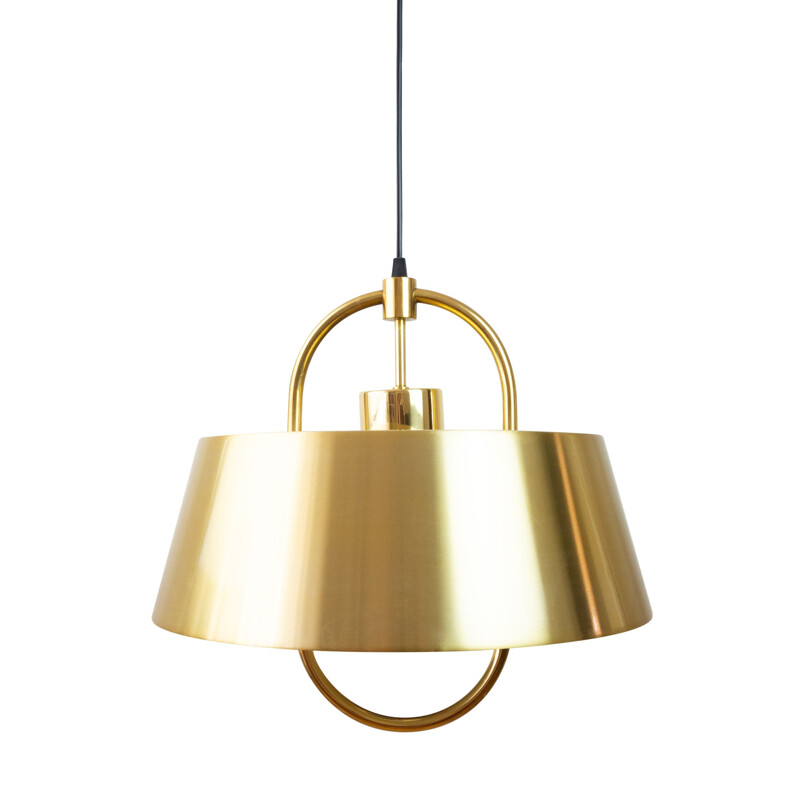 Vintage brass lamp Hercules by Jo Hammerborg, Danish 1977