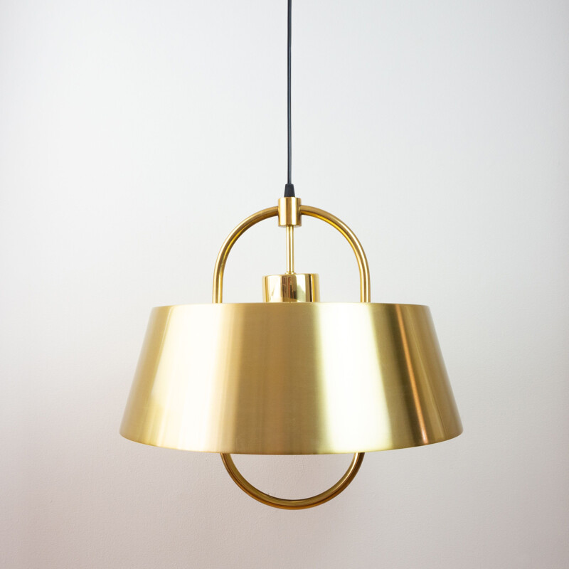 Vintage brass lamp Hercules by Jo Hammerborg, Danish 1977