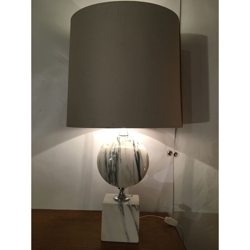 Vintage marmeren kapperslamp 1970