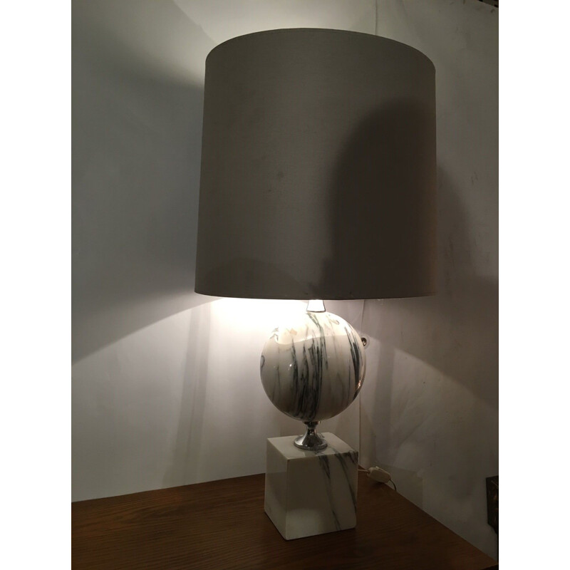 Vintage marmeren kapperslamp 1970