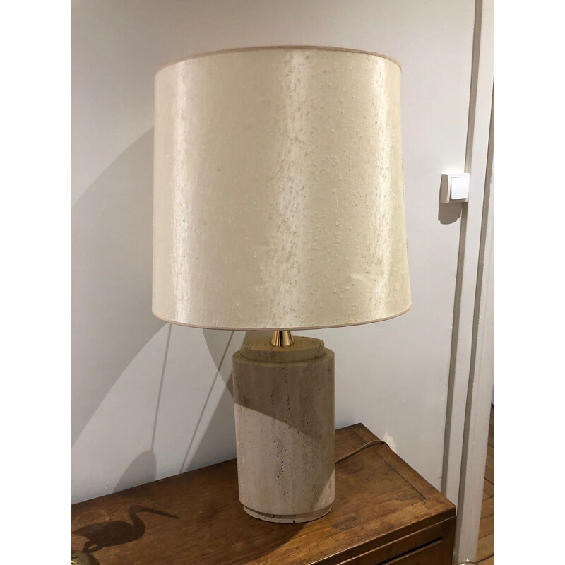 Vintage-Lampe aus Travertin, 1970