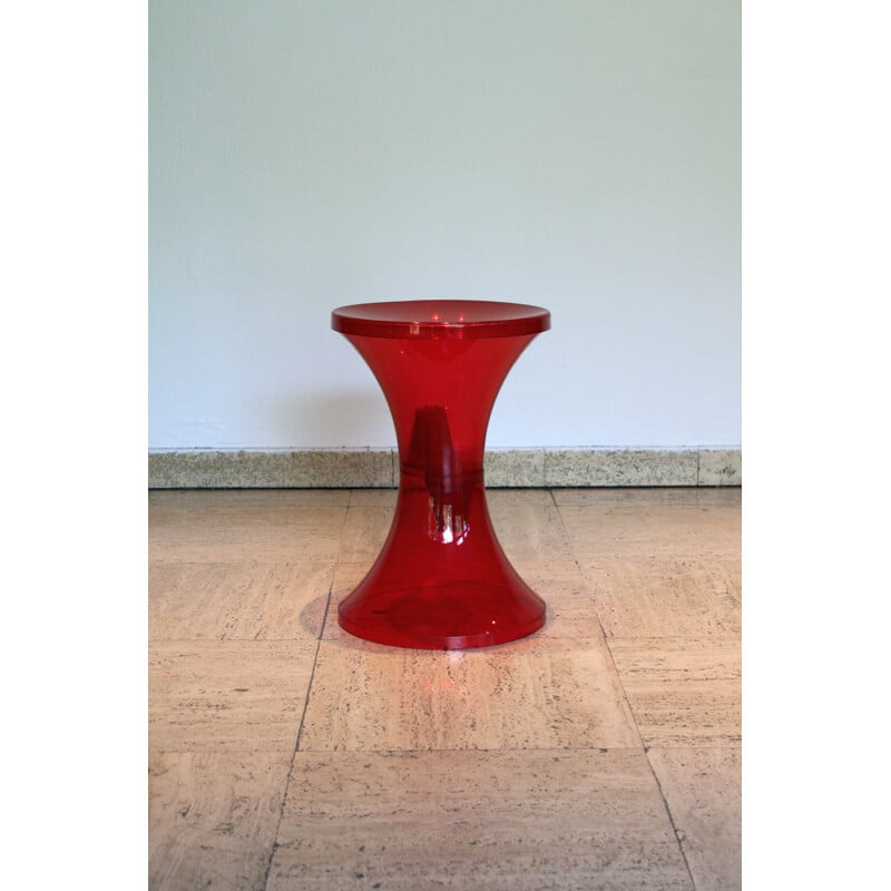 Vintage stool "TamTam krystal candy" by Henry Massonnet, 2002