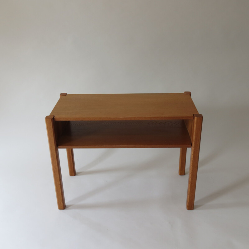 Vintage Oak Side Table Bedside Table By Paul Litton With Dovetail 1960s