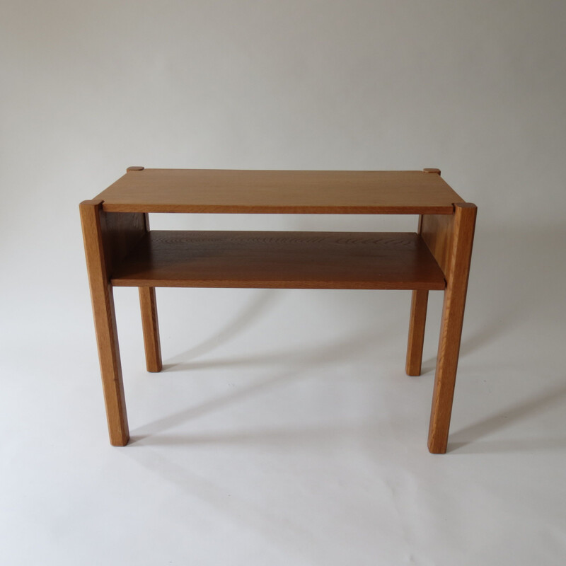 Vintage Oak Side Table Bedside Table By Paul Litton With Dovetail 1960s