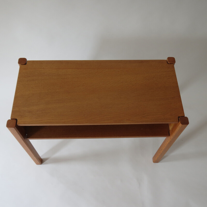 Vintage Oak Side Table Bedside Table By Paul Litton With Dovetail 1960s