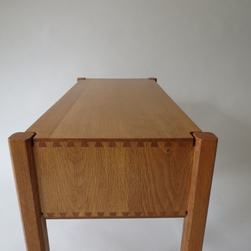 Vintage Oak Side Table Bedside Table By Paul Litton With Dovetail 1960s