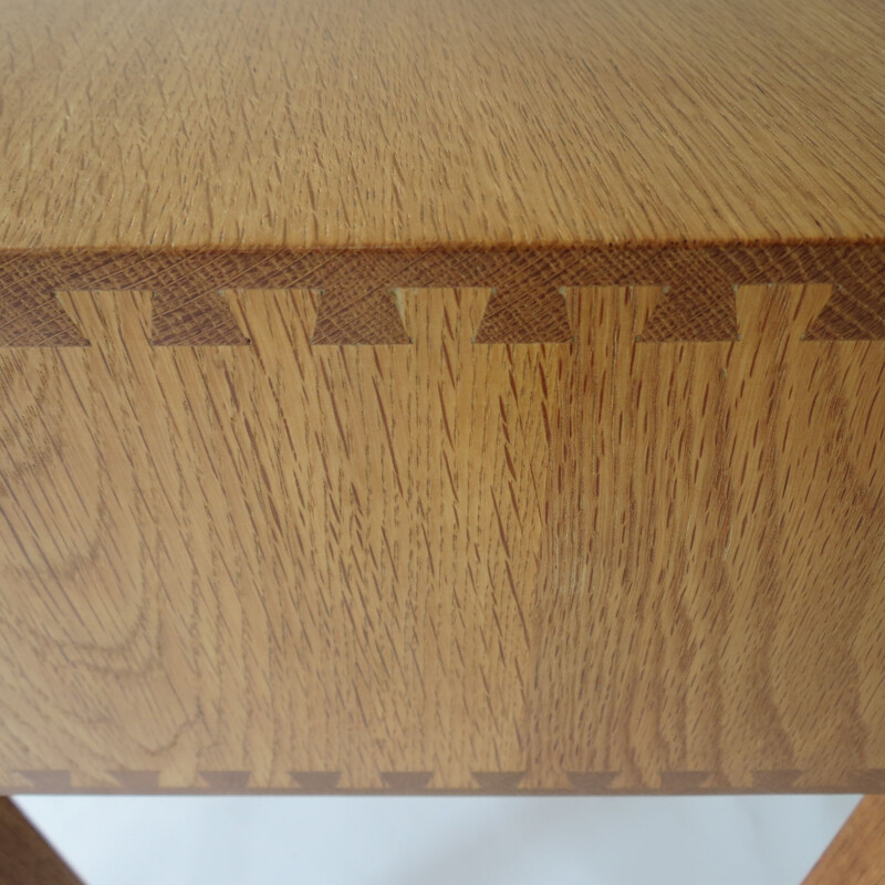 Vintage Oak Side Table Bedside Table By Paul Litton With Dovetail 1960s