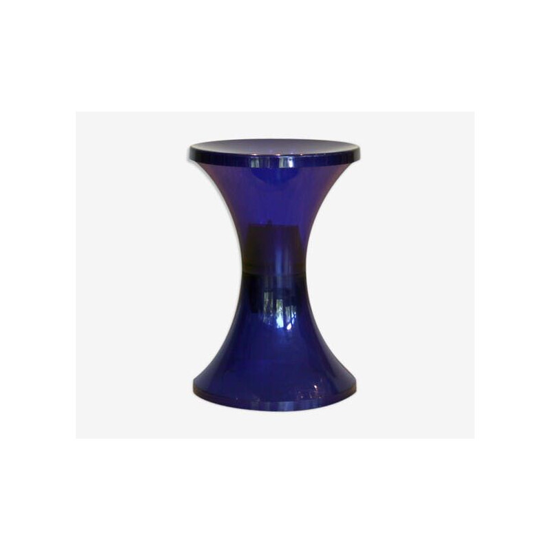 Tabouret vintage TamTam Krystal Indigo, Henry Massonnet 2002