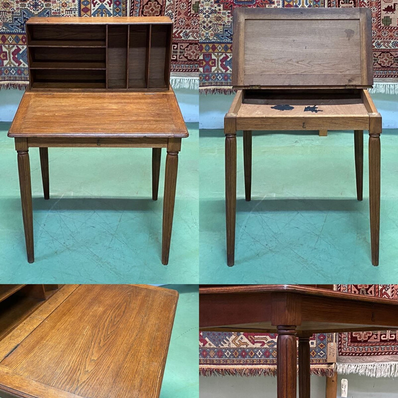 Vintage oak desk writing desk 1930