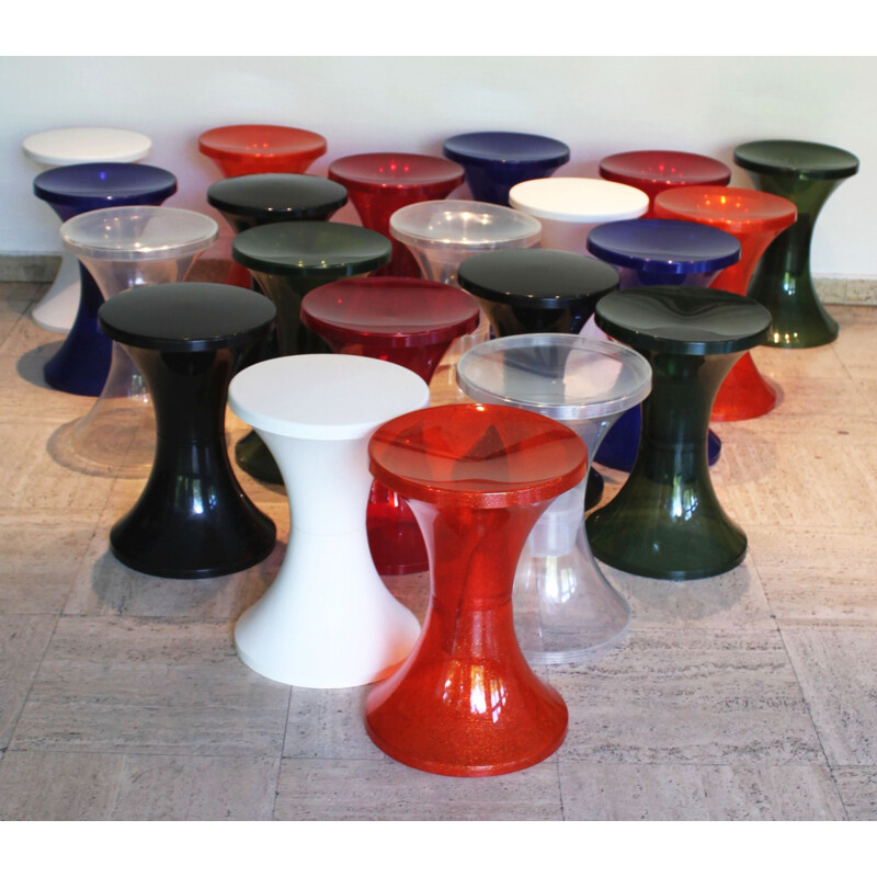 Vintage stool TamTam Krystal, Henry Massonnet 2002