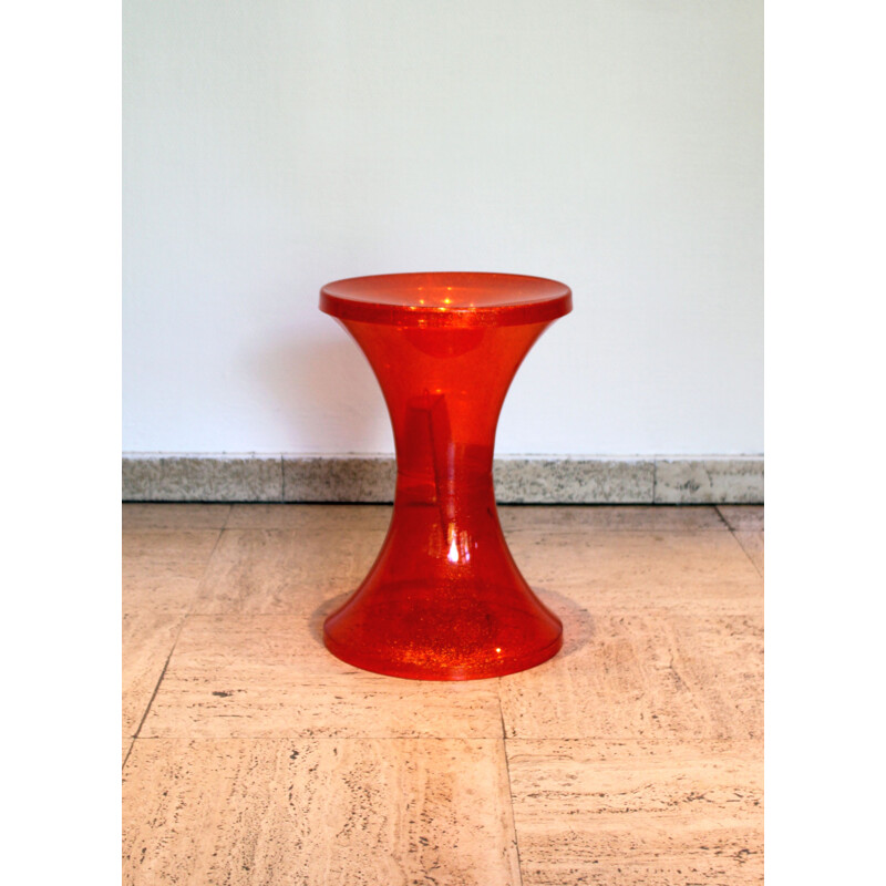Vintage stool "tamtam krystal mango star" by Henry Massonnet, 2002