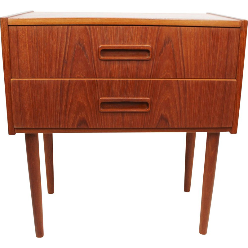 Small vintage chest of drawers in teak of danish 1960s