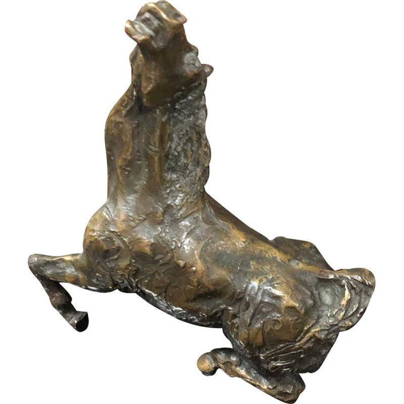 Cheval vintage en bronze italien 1960