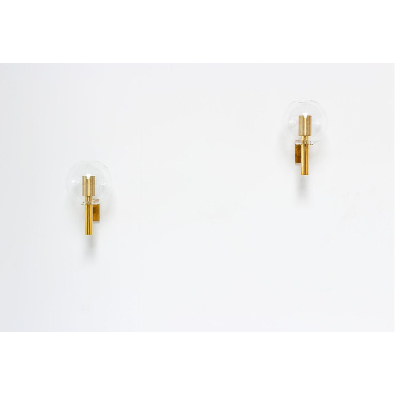 Pair of vintage V80 wall lamps by Hans Agne Jakobsson for Hans-Agne Jakobsson, 1959