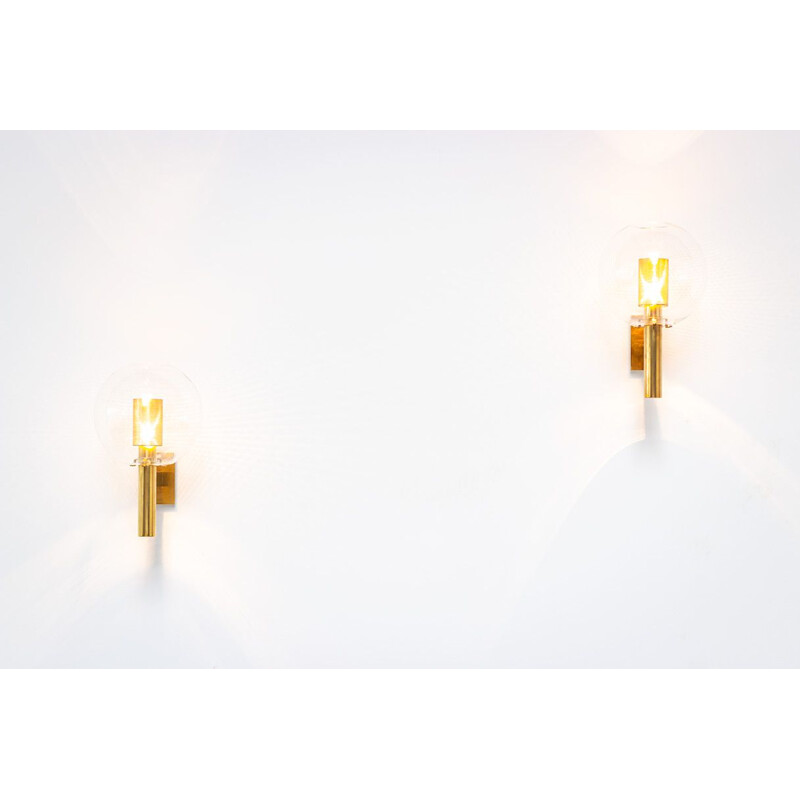 Pair of vintage V80 wall lamps by Hans Agne Jakobsson for Hans-Agne Jakobsson, 1959