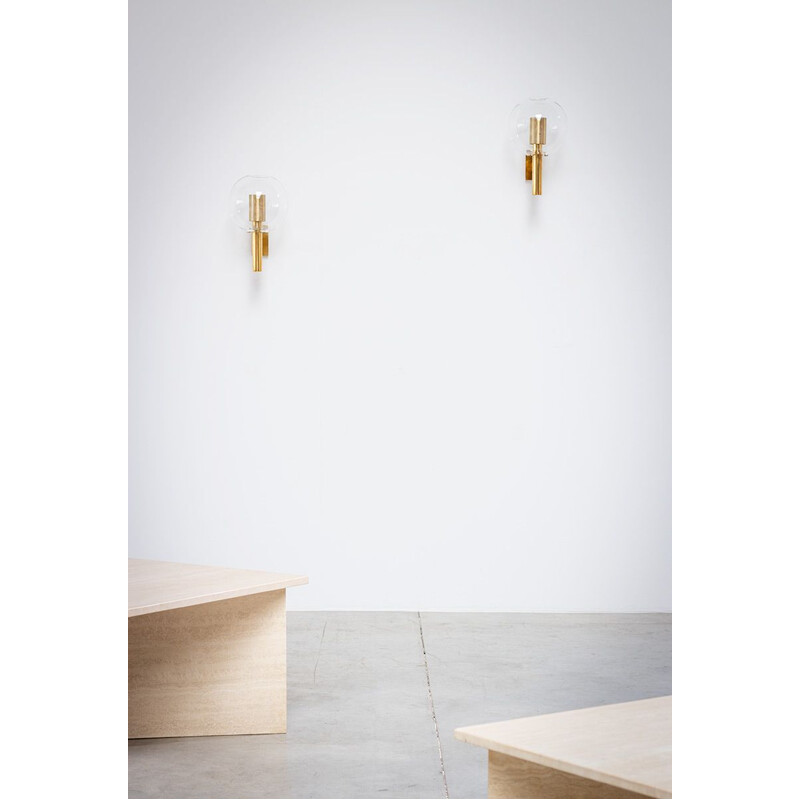 Pair of vintage V80 wall lamps by Hans Agne Jakobsson for Hans-Agne Jakobsson, 1959