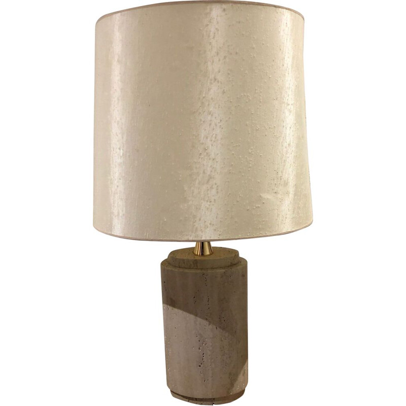 Vintage travertine lamp, 1970