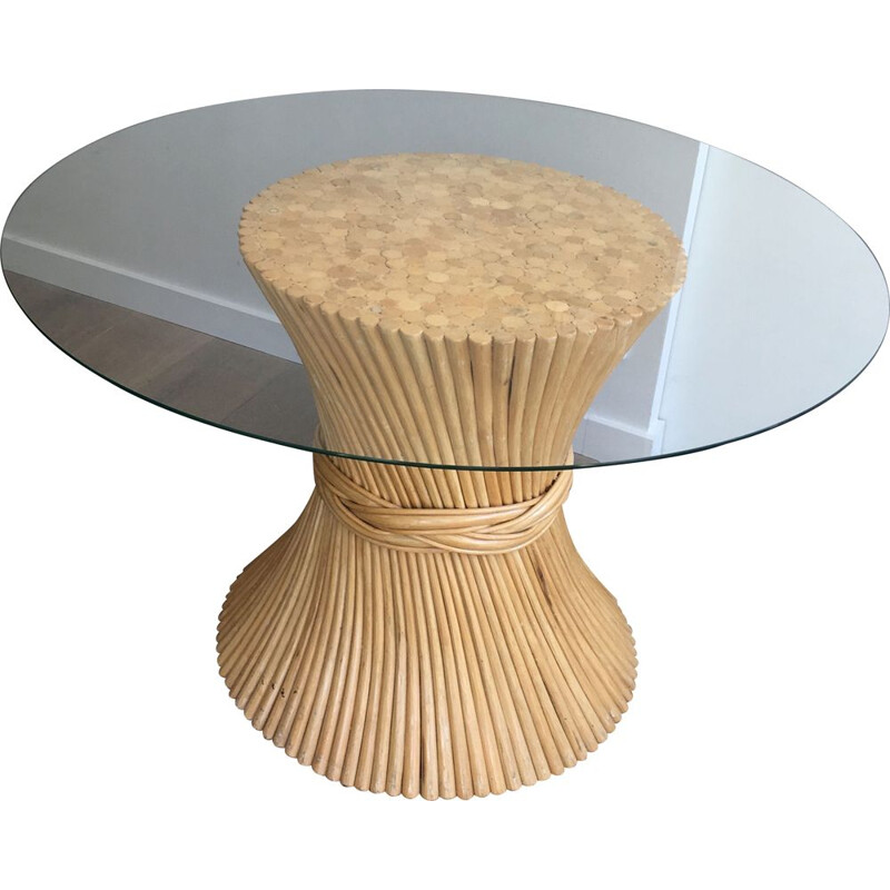 Vintage Dining Room Table Ronde Diabolo 1970