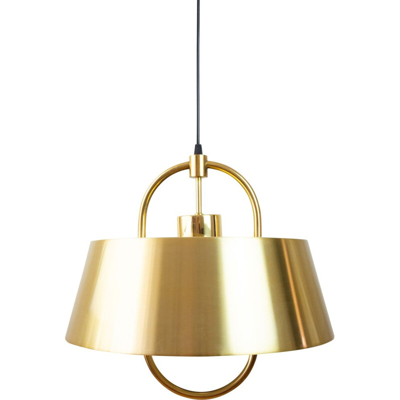 Vintage brass lamp Hercules by Jo Hammerborg, Danish 1977