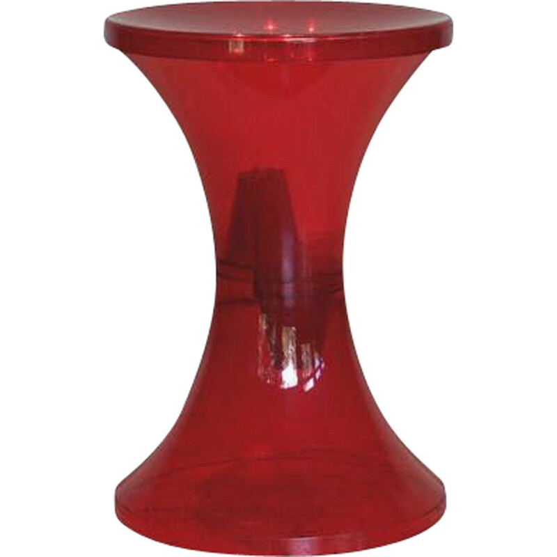 Vintage stool "TamTam krystal candy" by Henry Massonnet, 2002