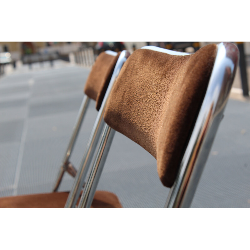 Vintage Folding Chairs Italian 1970s