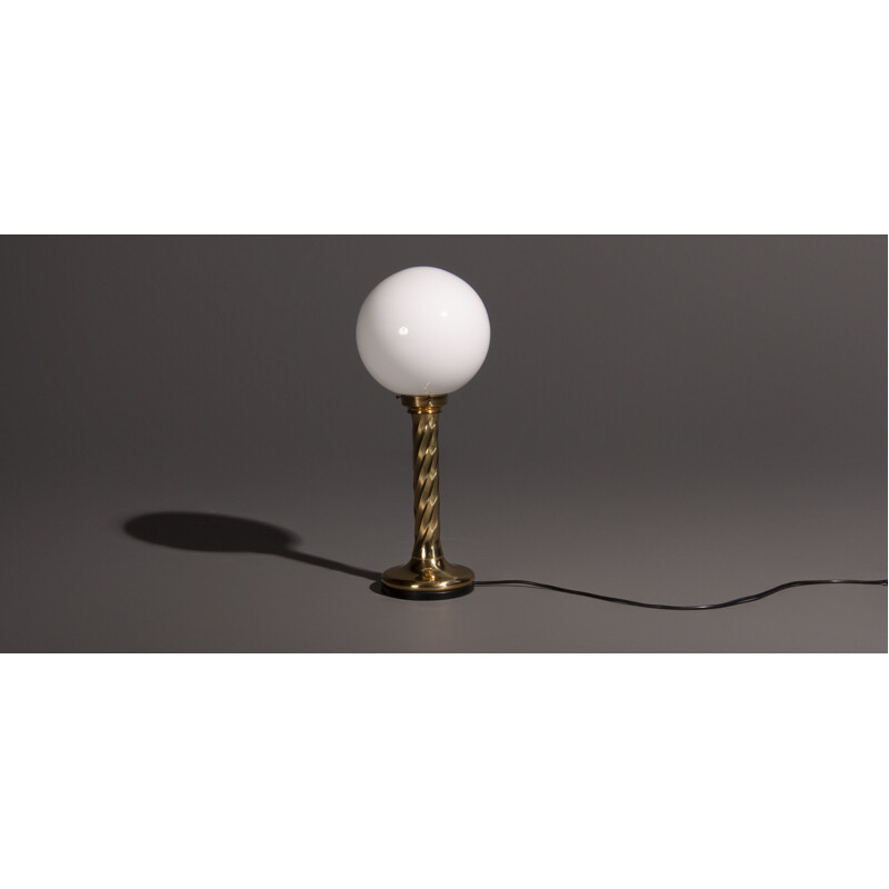 Goldene kugelförmige Vintage-Lampen, 4 Stück von Hollywood Regency