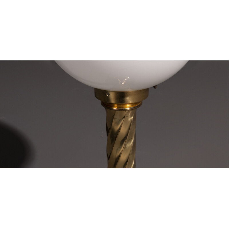 Goldene kugelförmige Vintage-Lampen, 4 Stück von Hollywood Regency