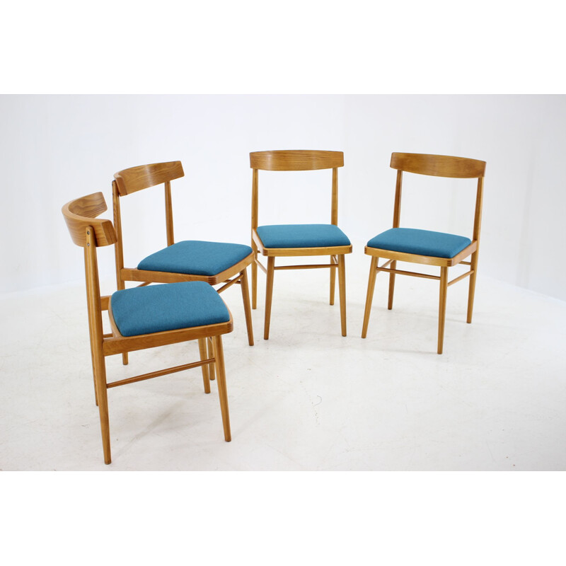 Set of four vintage dining chairs Thon, 1970