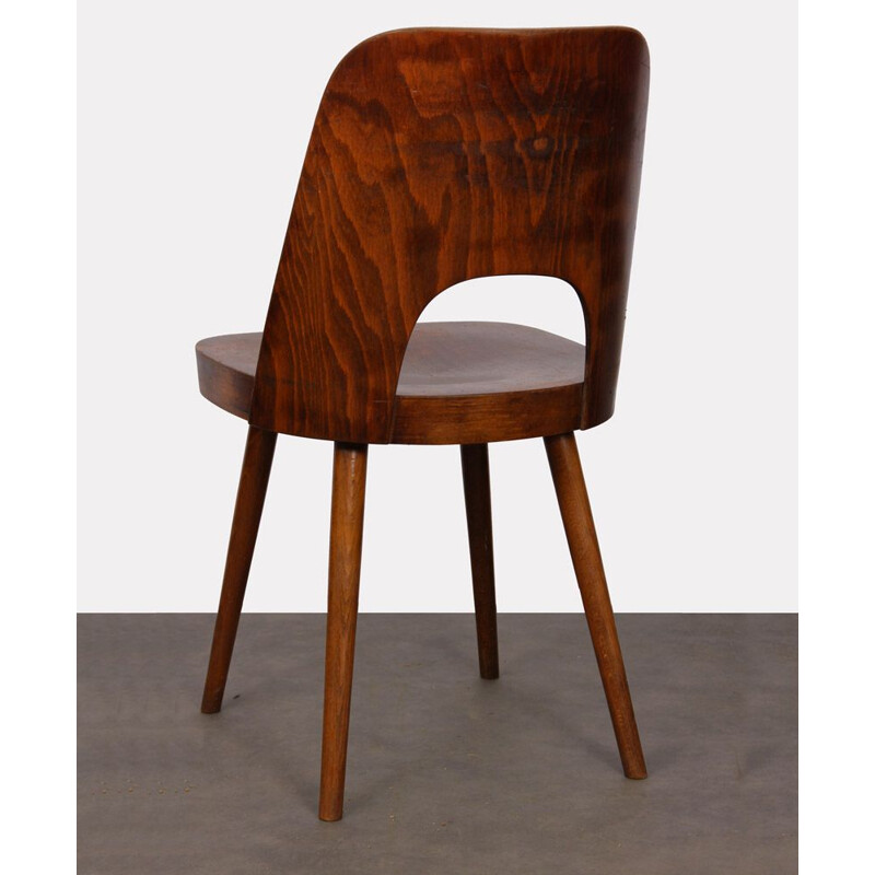 Lot de 4 chaises en bois par Oswald Haerdtl pour Ton, 1960
