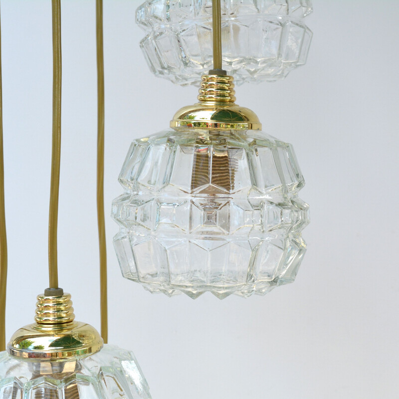 Vintage Cascade Chandelier, Honsel Leuchten,Hollywood Regency  Germany, 1970s