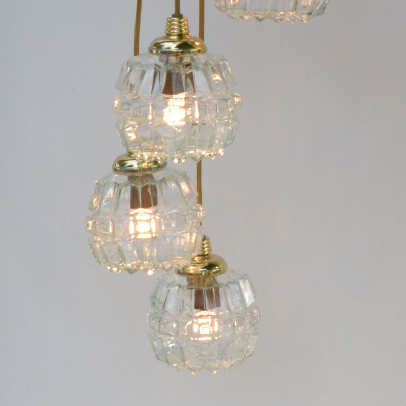 Vintage Cascade Chandelier, Honsel Leuchten,Hollywood Regency  Germany, 1970s