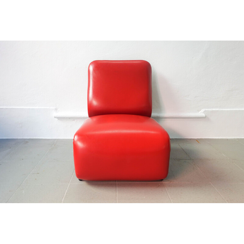 Pair of vintage Low Chairs Etcetera by Jan Ekselius, 1970